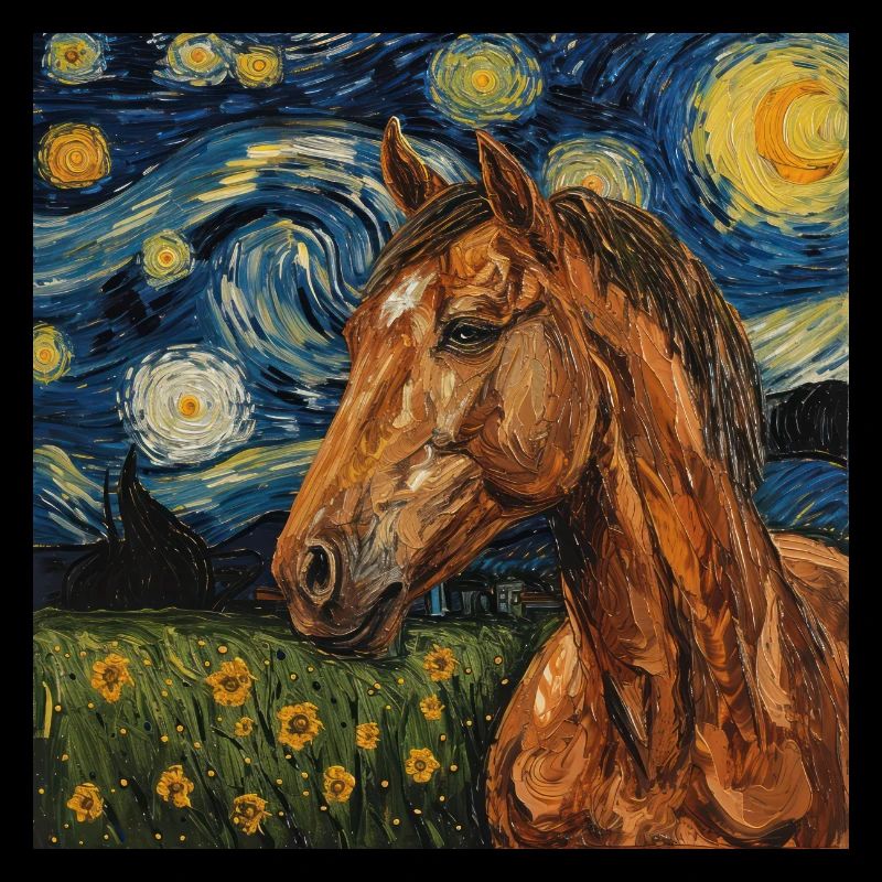 Pferd Van Gogh