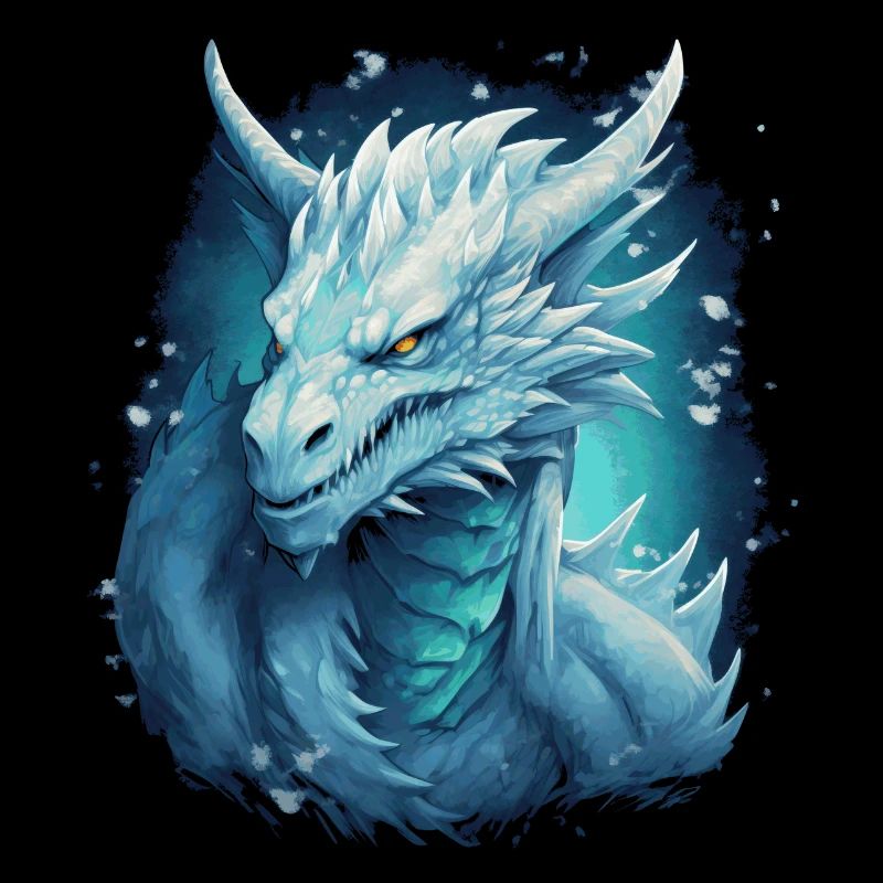Eisdrache Fantasy Drache