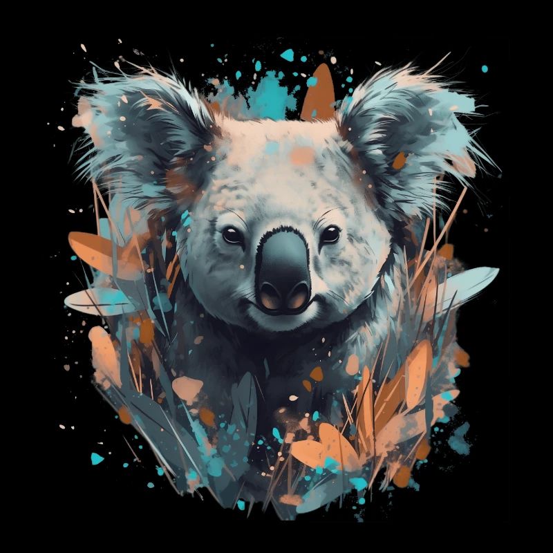 Koala Ours dans les eucalyptus