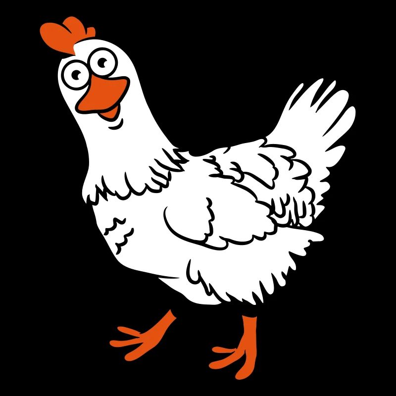 Oiseau poulet drôle