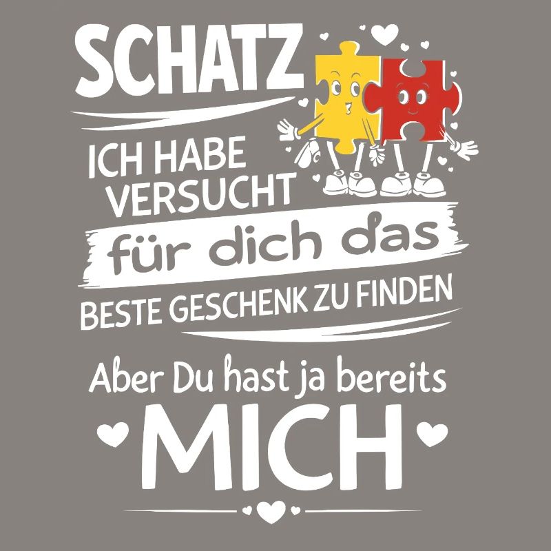 Schatz Geschenk Spruch Puzzleherz