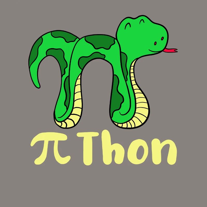 Drôle serpent pi jour math python science blague