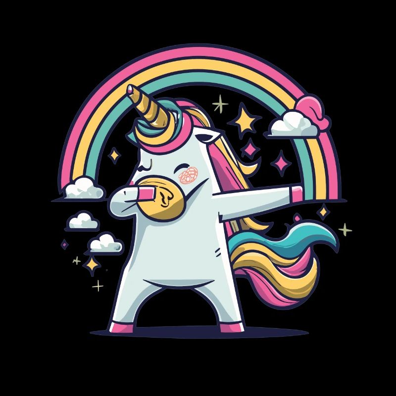 Dabbing Licorne Licorne Dab Dabbing Trend Dance