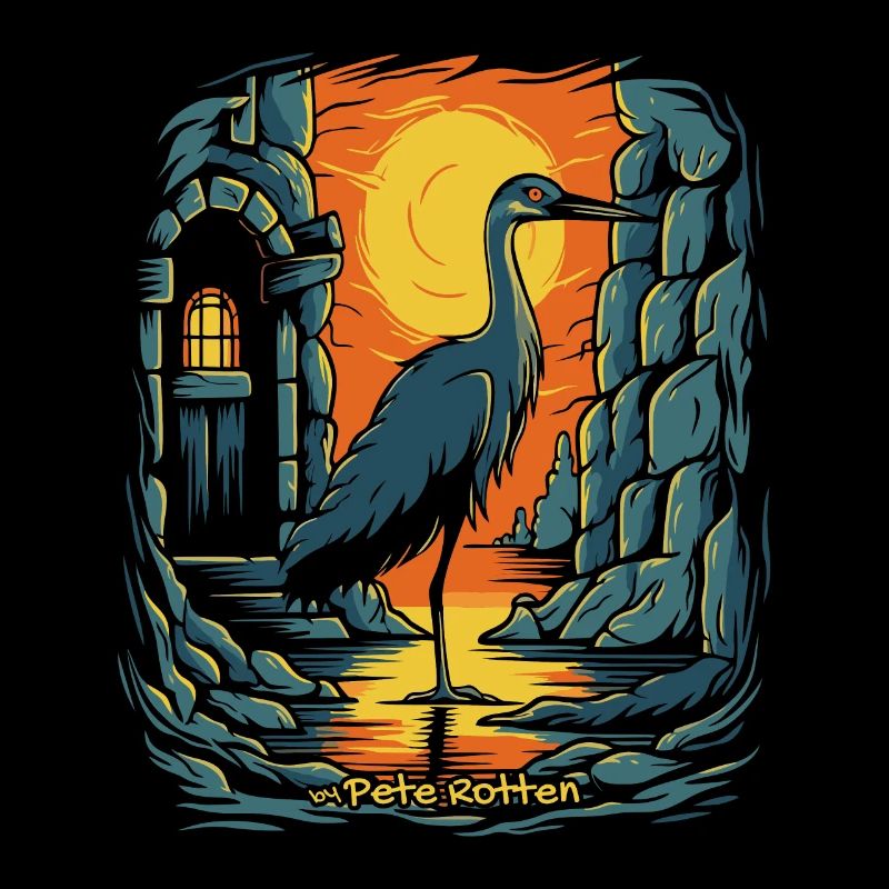A Crane Bird and a Dungeon
