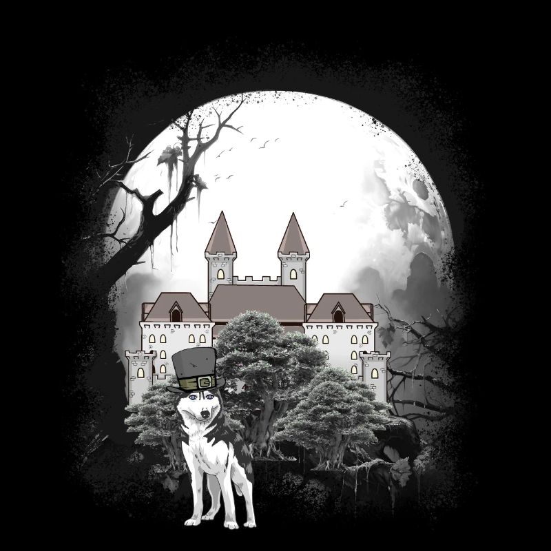 Mittelalter Schloss Wald Wölfe Märchen Wehrwolf
