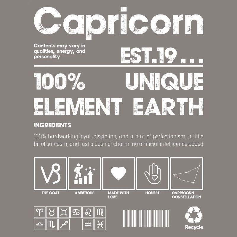 Capricorn Earthbound 100% Element