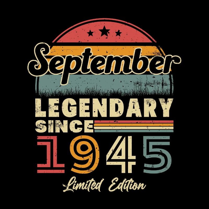 Septembre 1945 Vintage Retro Cadeau d’anniversaire