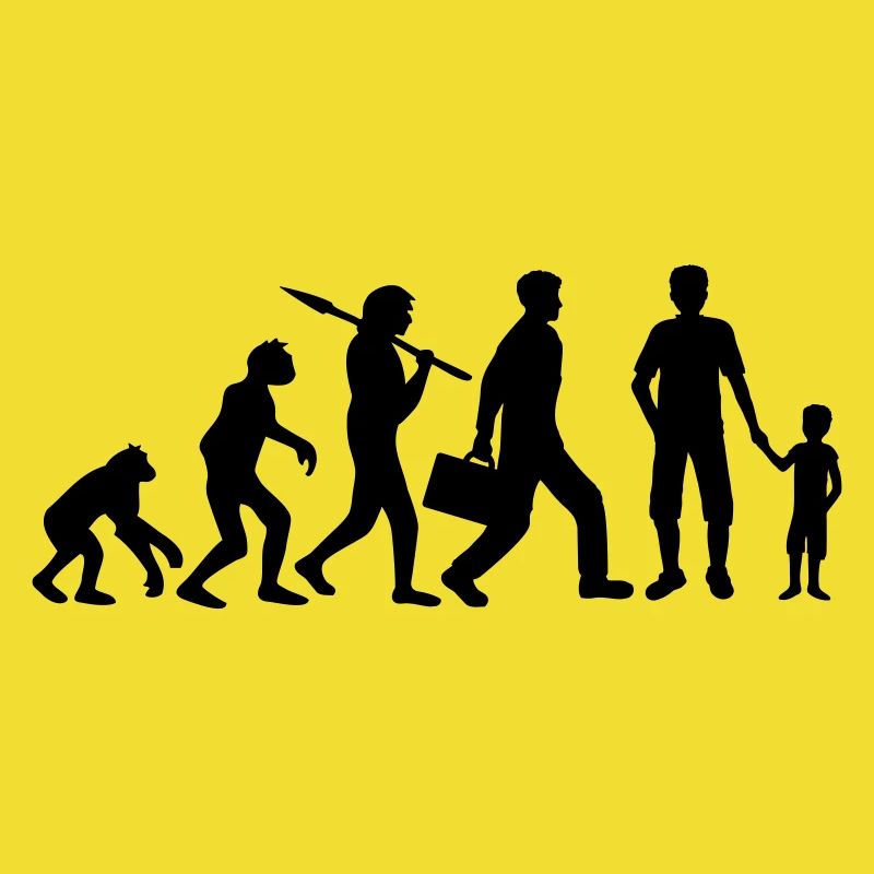 Sohn Papa Evolution Kind