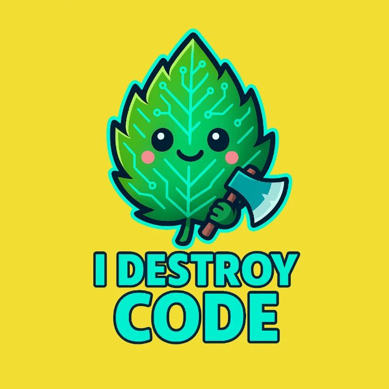 Grünes Blatt Code-Krieger