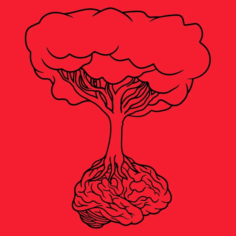 Brain under tree
