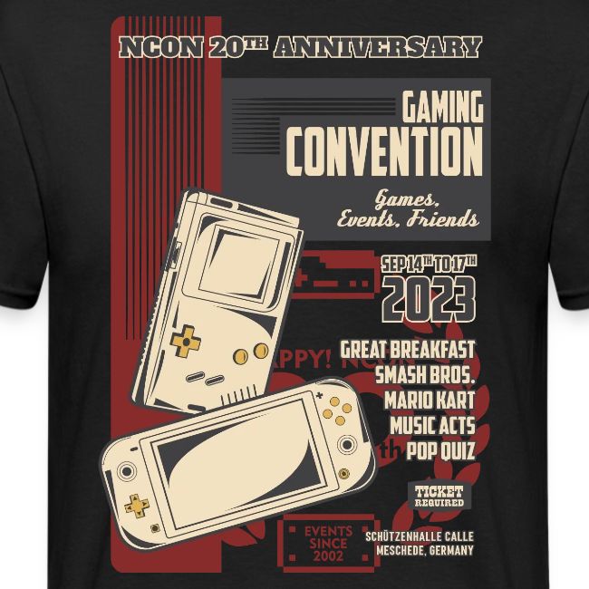 ncon 20th event design
