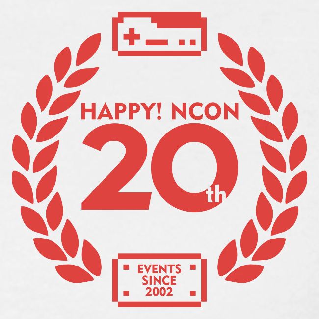 ncon 20th logo red