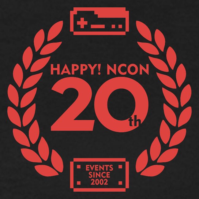 ncon 20th logo red