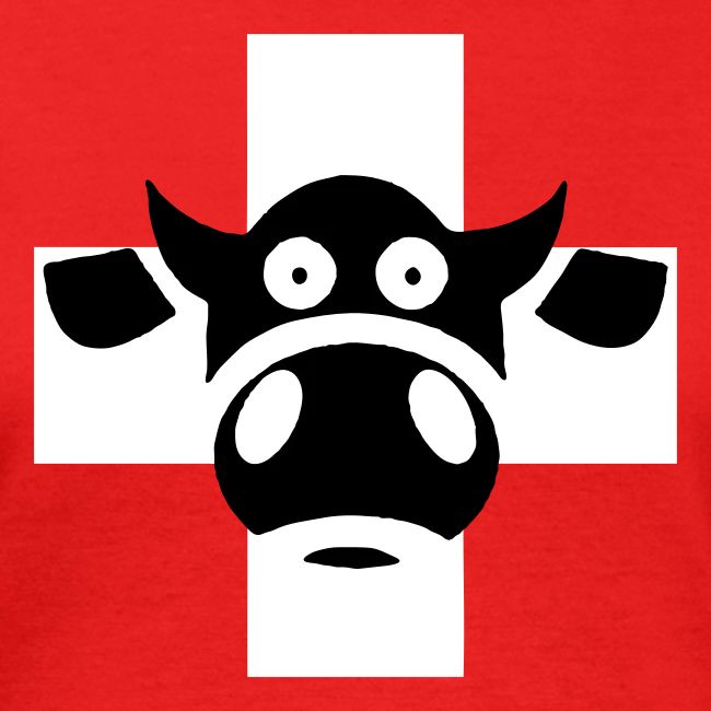 Schweizerkreuz mit Kuh