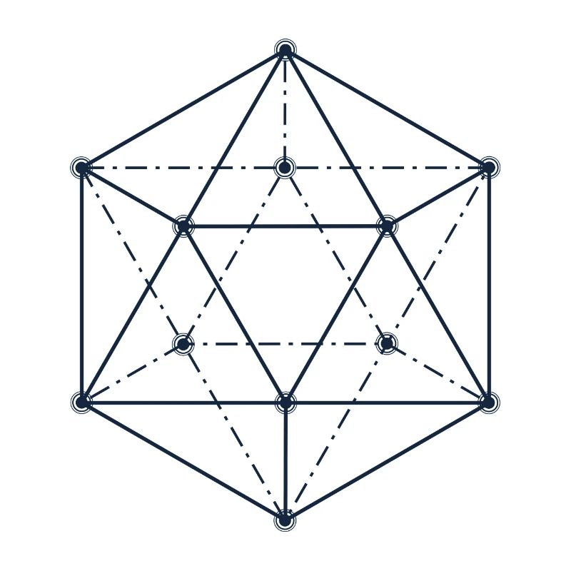 Blaues abstraktes geometrisches Design