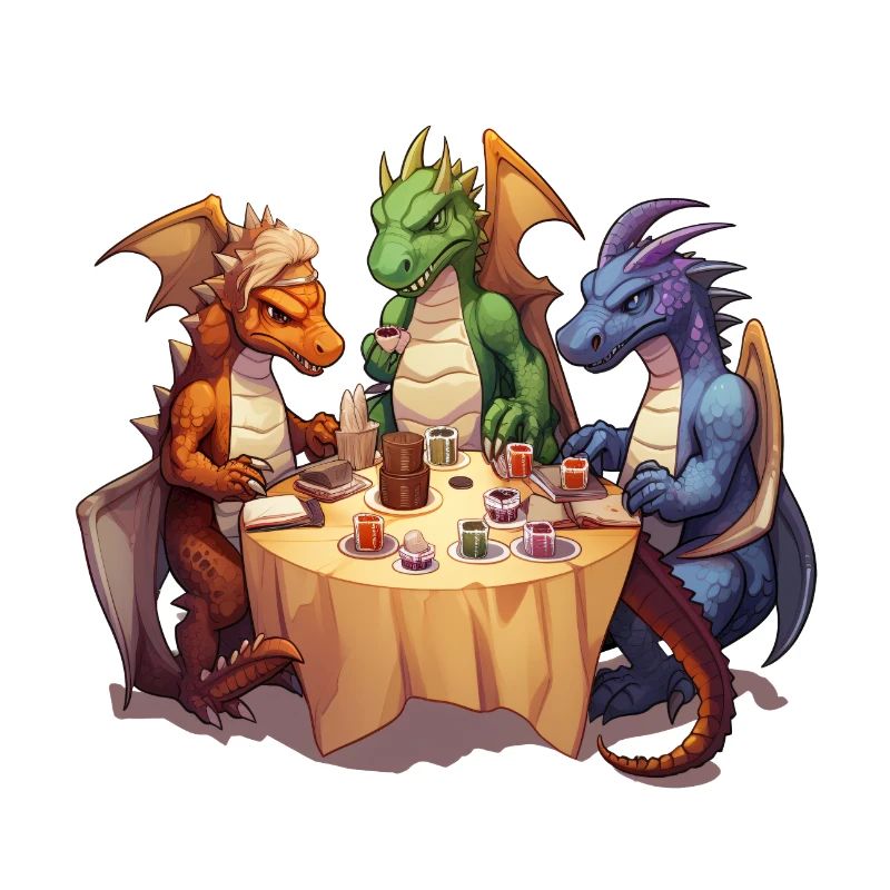 Dragons Drinking Coffee – RPG Fantasy Design