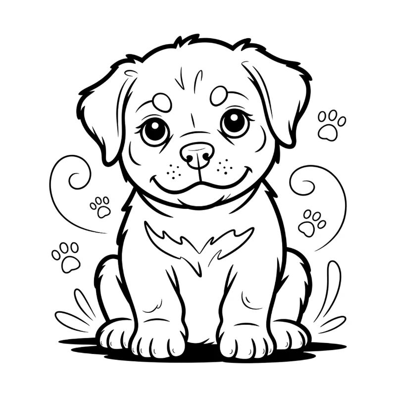 Petit chiot ami