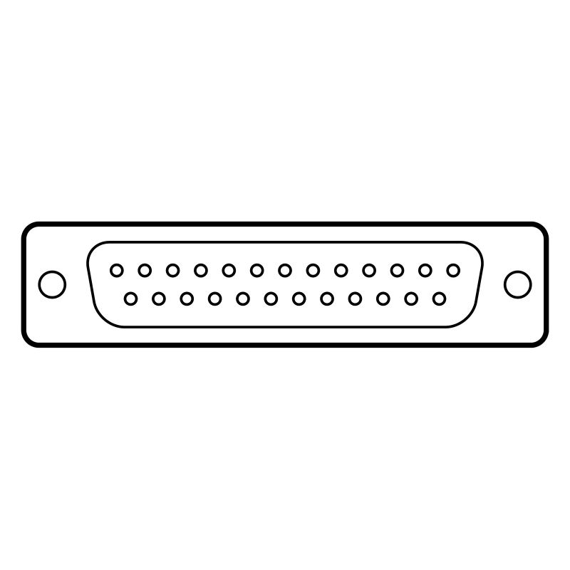DB 25 Connector Parallel, Drucker