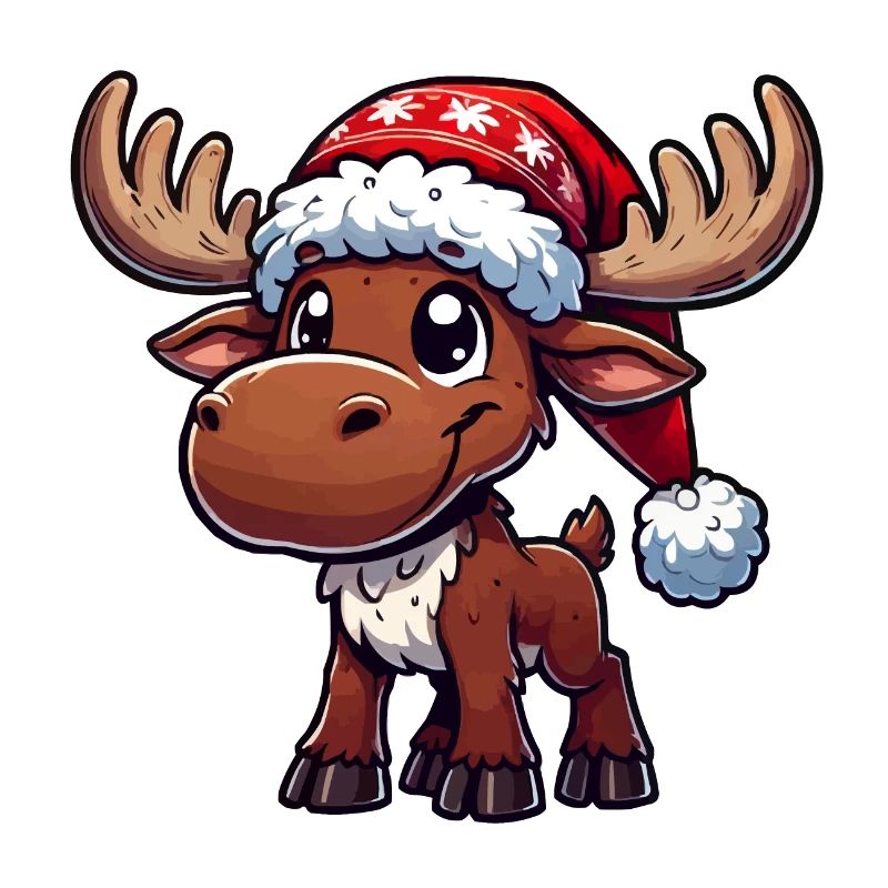Deer Comic Christmas