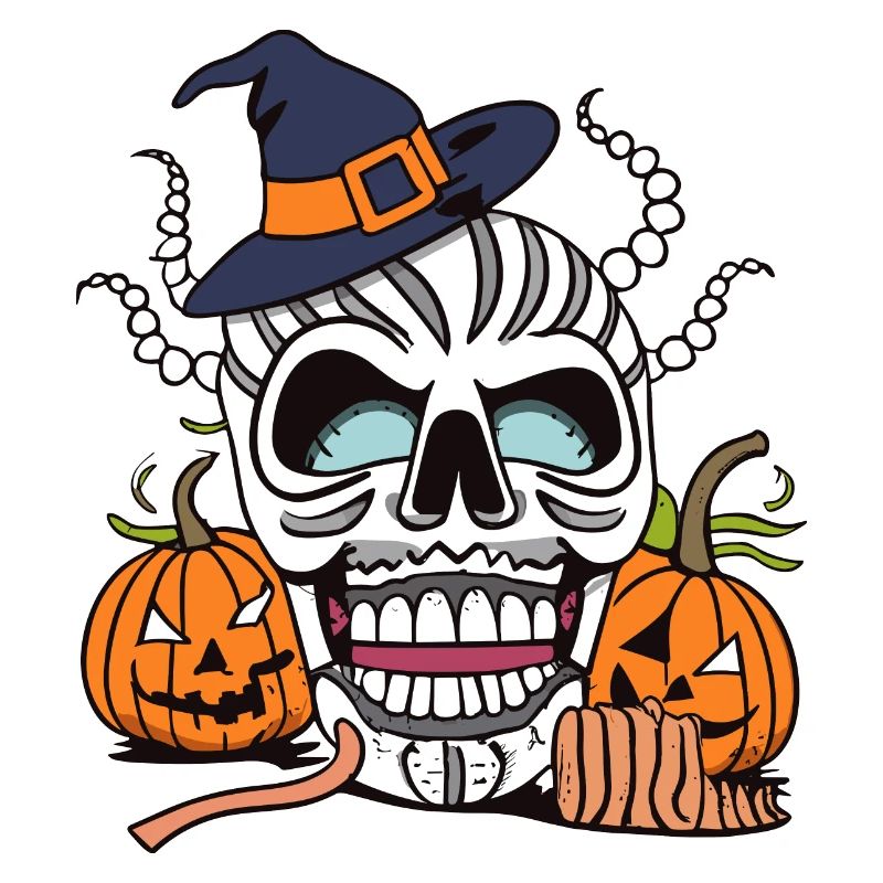 Halloween Hexenschädel