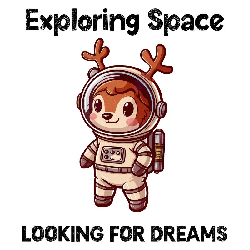 Deer Looking For Dreams Outer Space