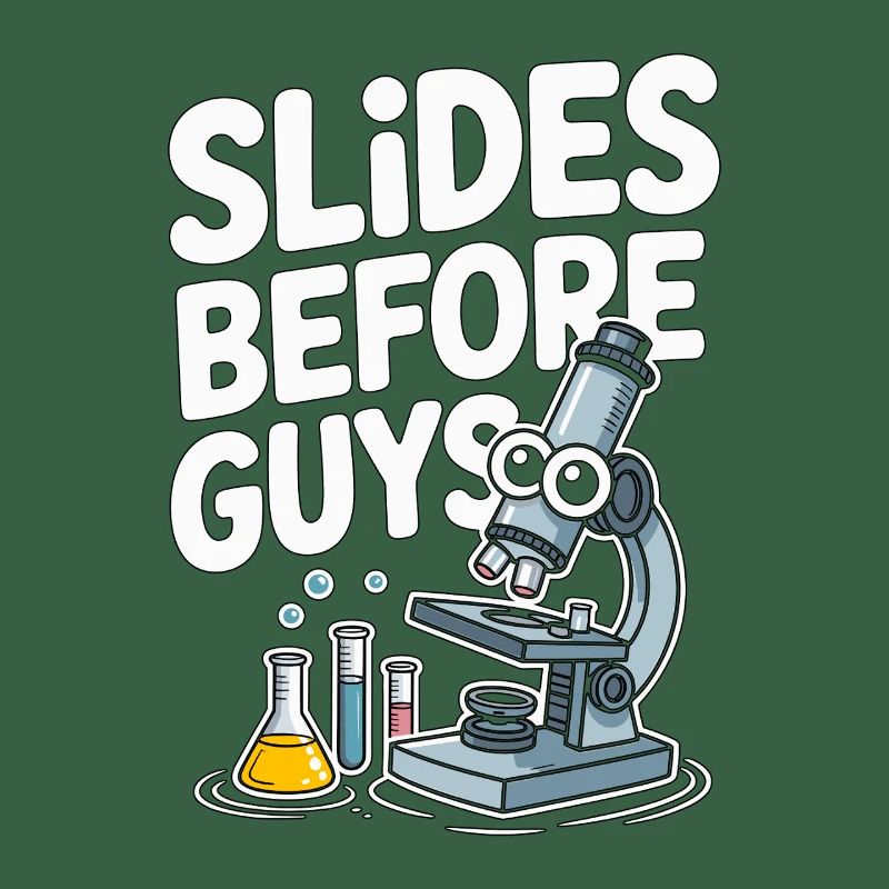 Lab Technician Slides Before Guys Laboratory Work