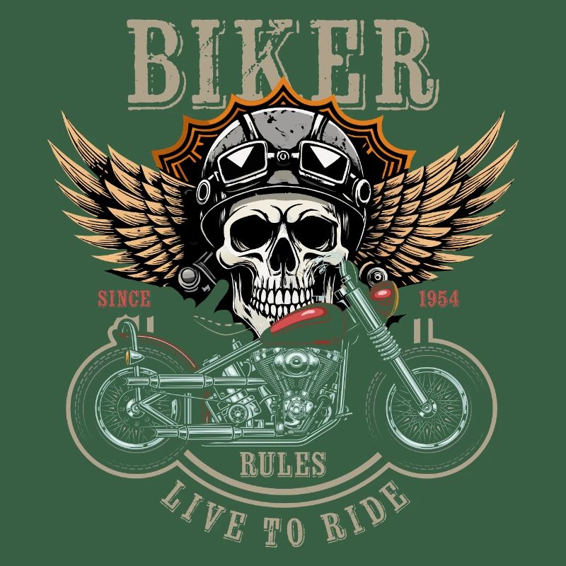 Biker Rules - Since 1954 - Live to Ride