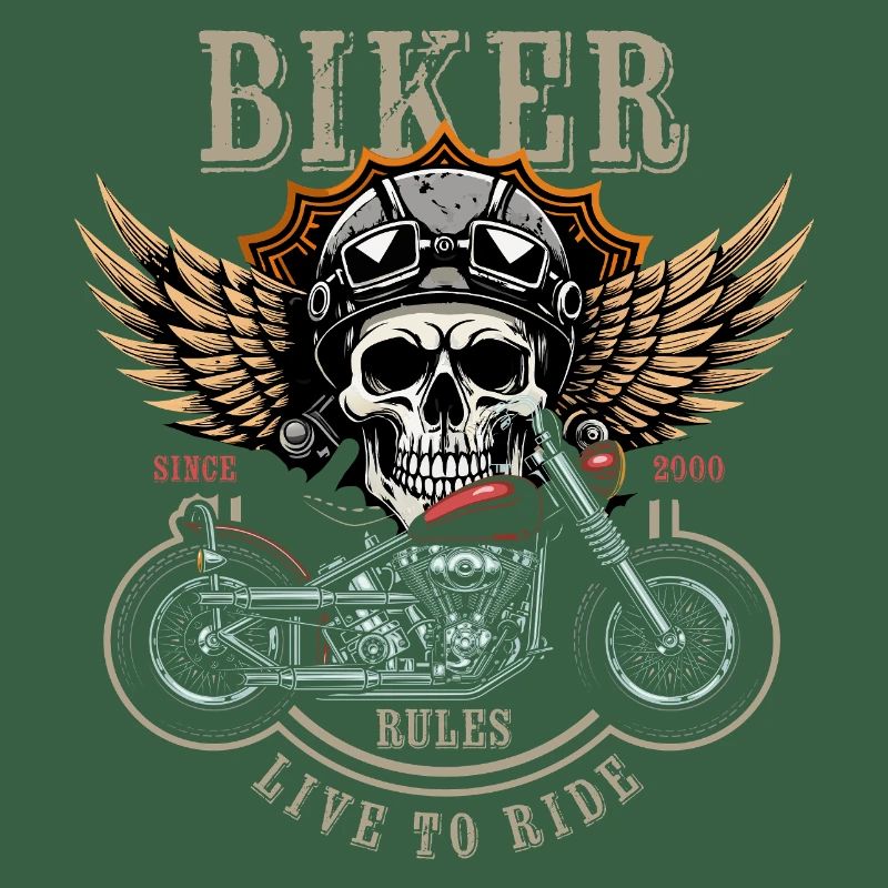 Biker Rules - Since 2000 - Live to Ride
