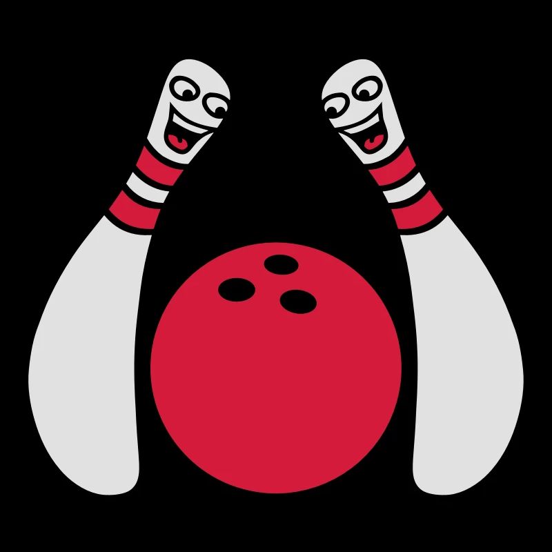 2 Cheeky Comic Bowling Pins