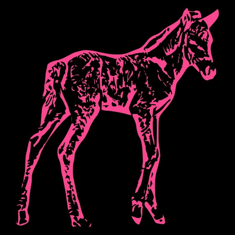 Pferd rosa pink