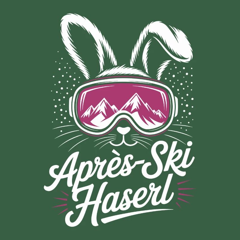 Après-ski bunny hut fun Skier ski bunny