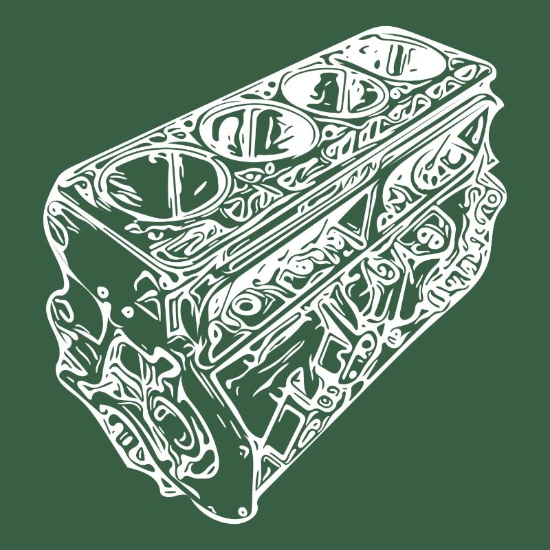 Auto Engine Block Cylinder Displacement Fan