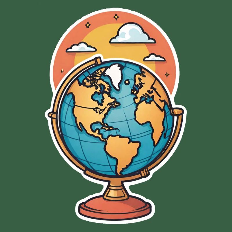 Globe stylized