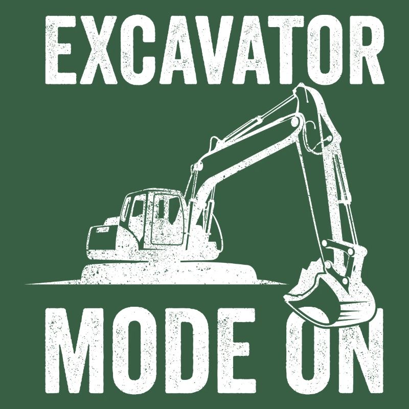 Ouvrier du bâtiment excavatrice