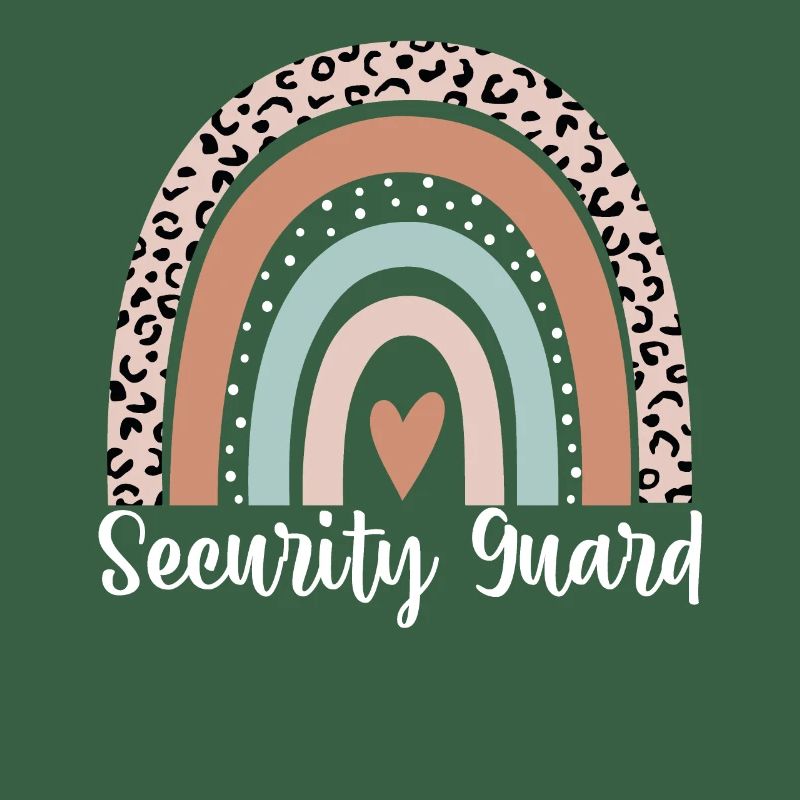 Agent de sécurité Rainbow Leopard Drôle Sécurité