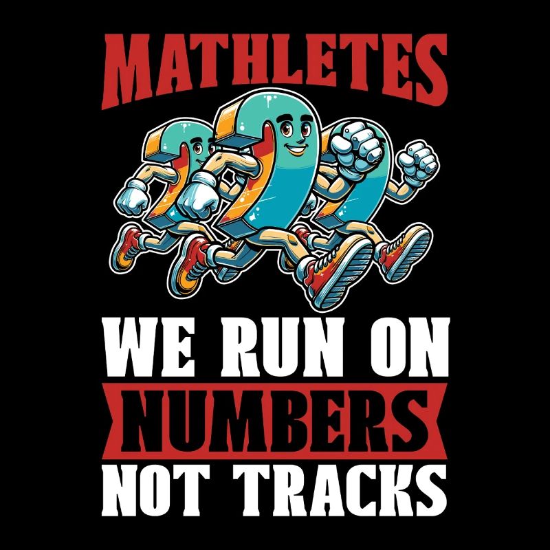 Mathématicien Mathlètes Nous courons sur Statisticien