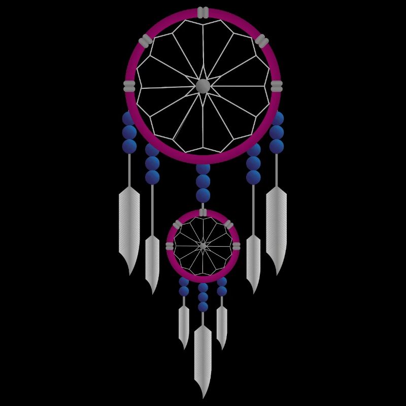 Attrape-rêves violet et bleu