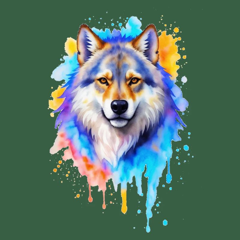 Wolf Aquarell