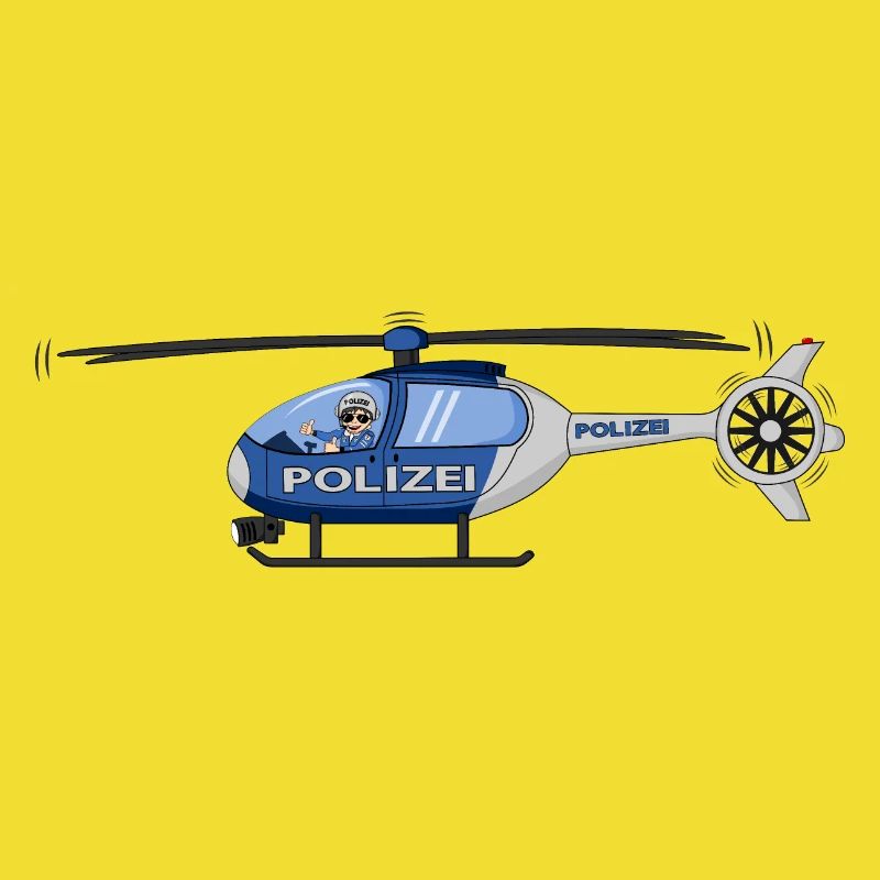 Polizei Hubschrauber Pilot