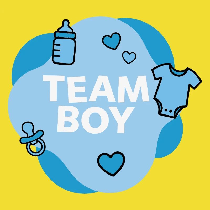 Conception de la douche de bébé de l’équipe Boy