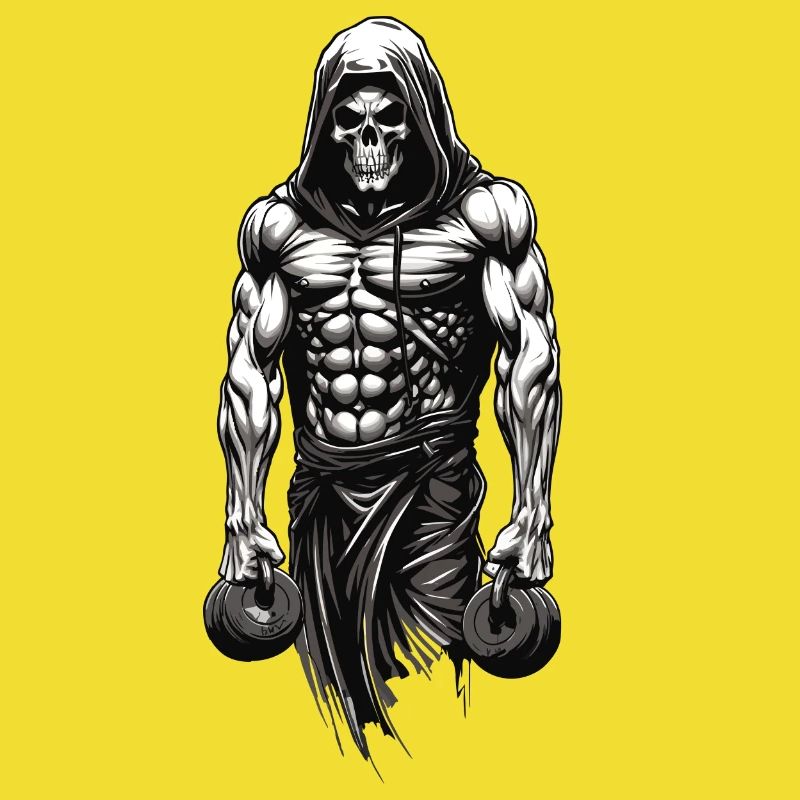 Powerful Bodybuilder Skeleton Training Design