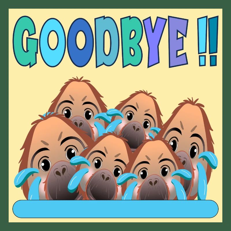 ADIEU ÉQUIPE GOODBYE MONKEY