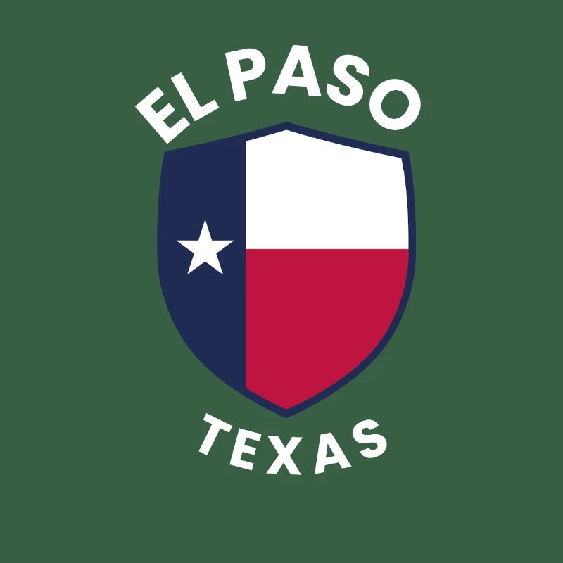 El Paso Texas Shield-Flagge