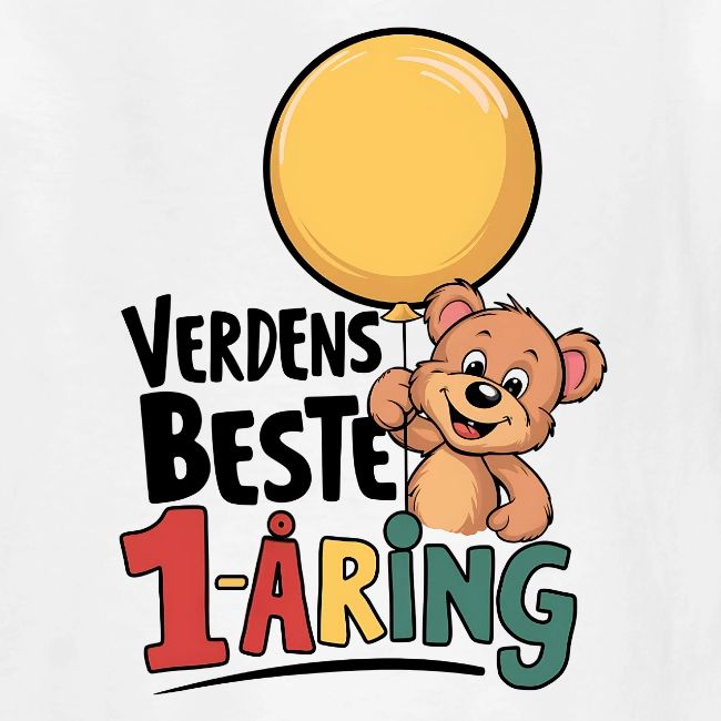 Verdens beste 1-åringv - Gave til 1-åring