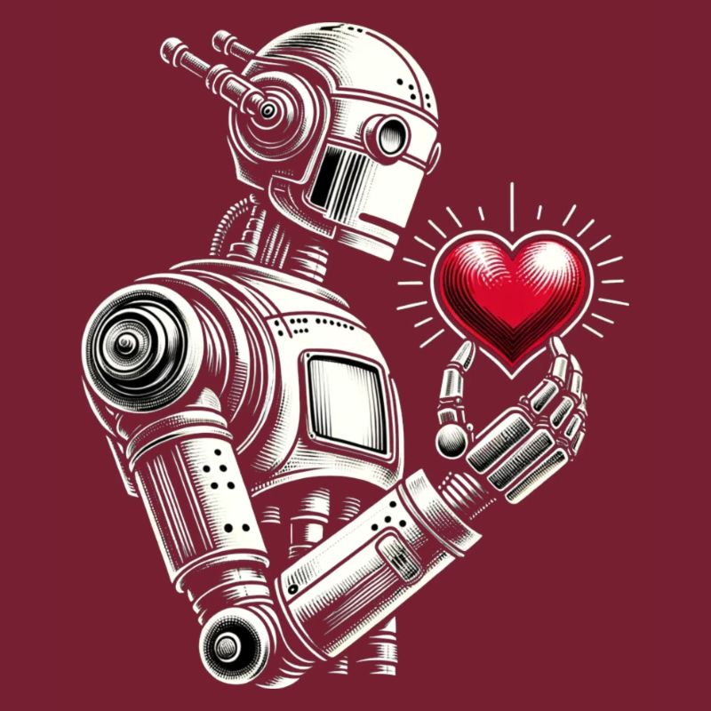 Robot with a heart