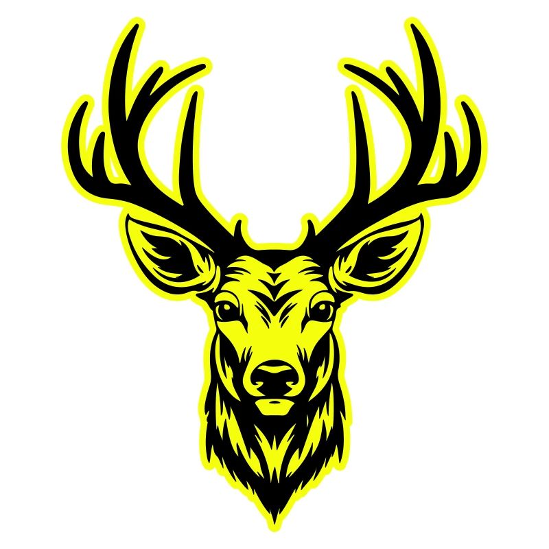 Deer Head Portrait Icon