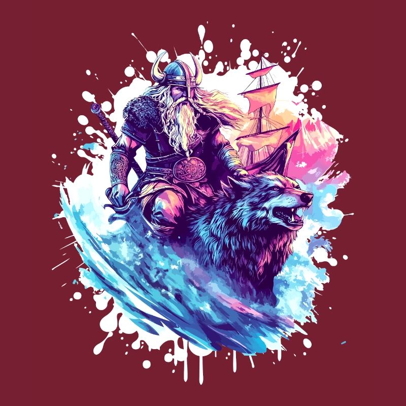 Wikinger Wolf Krieger Valhalla