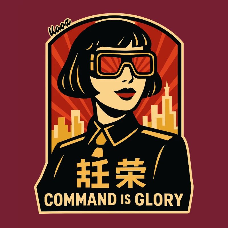 Command Is Glory Retro-Poster
