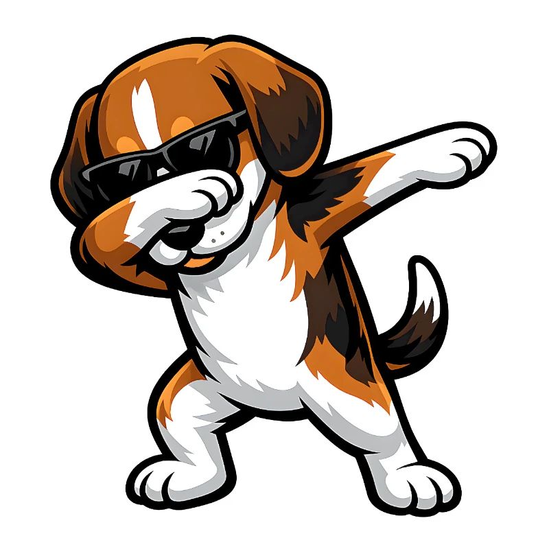 Dabbing Beagle