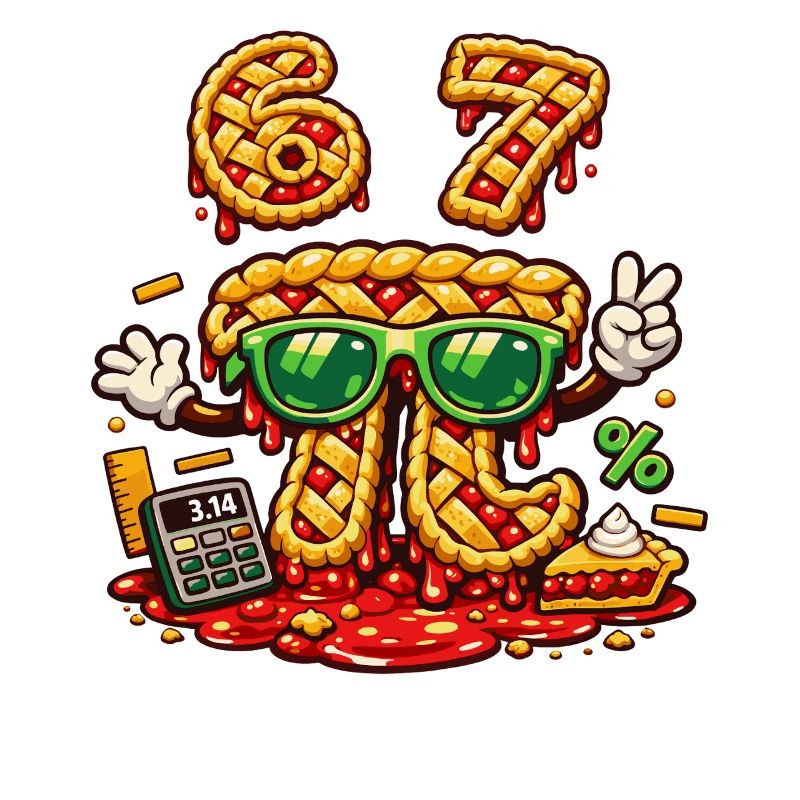Pi Tag 67 Geburtstag Mathe Kuchen Design
